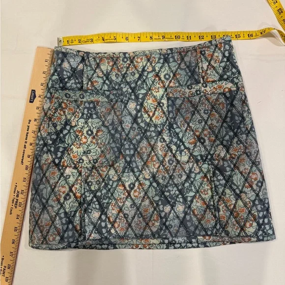 NWT Free People Quilted Floral Mini Skirt NWT | Boho Size Small - Picture 8 of 11